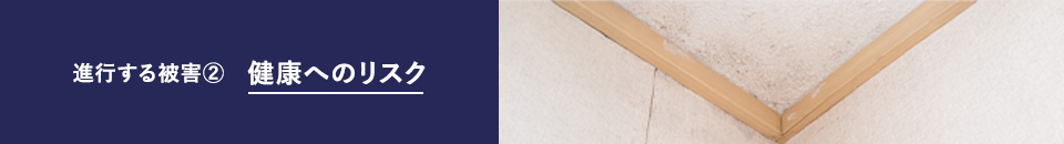 進行する被害② 健康へのリスク