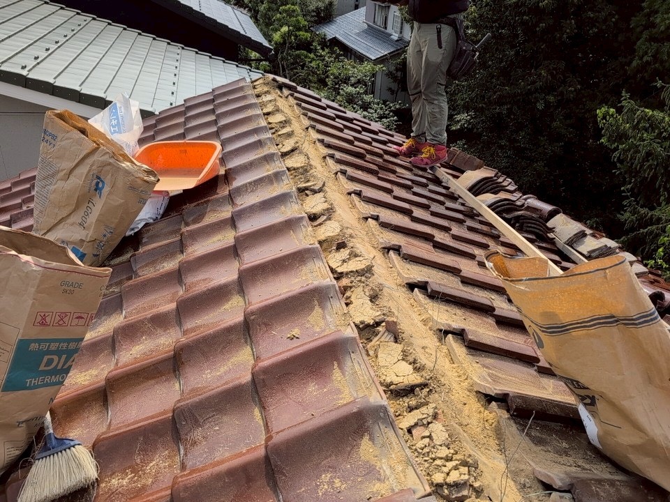 施工中のお写真です。