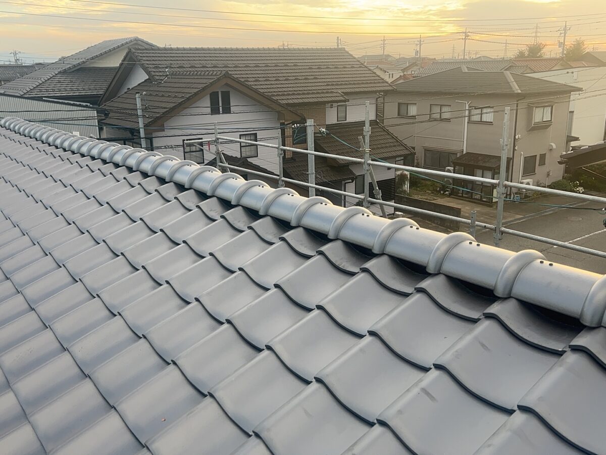 白山市H様邸瓦葺き替え工事
